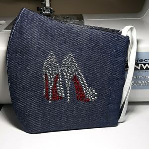 Handmade Denim Face mask with lining